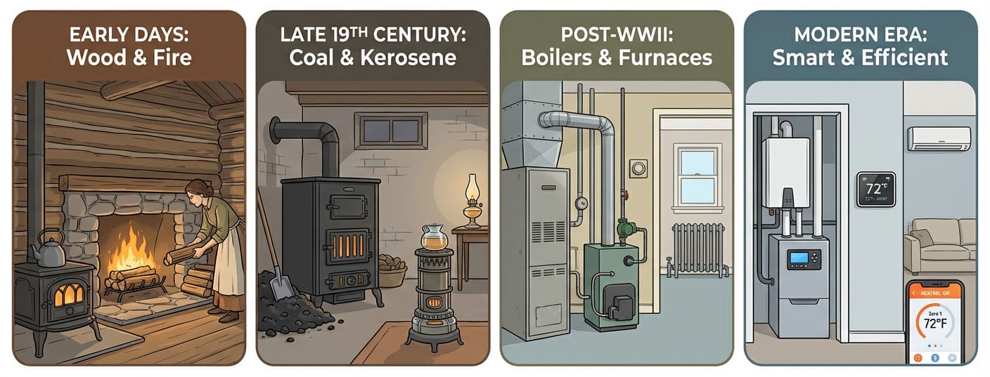 Featured image for “The Evolution of Heating in North America — And What It Means for Homeowners Today”
